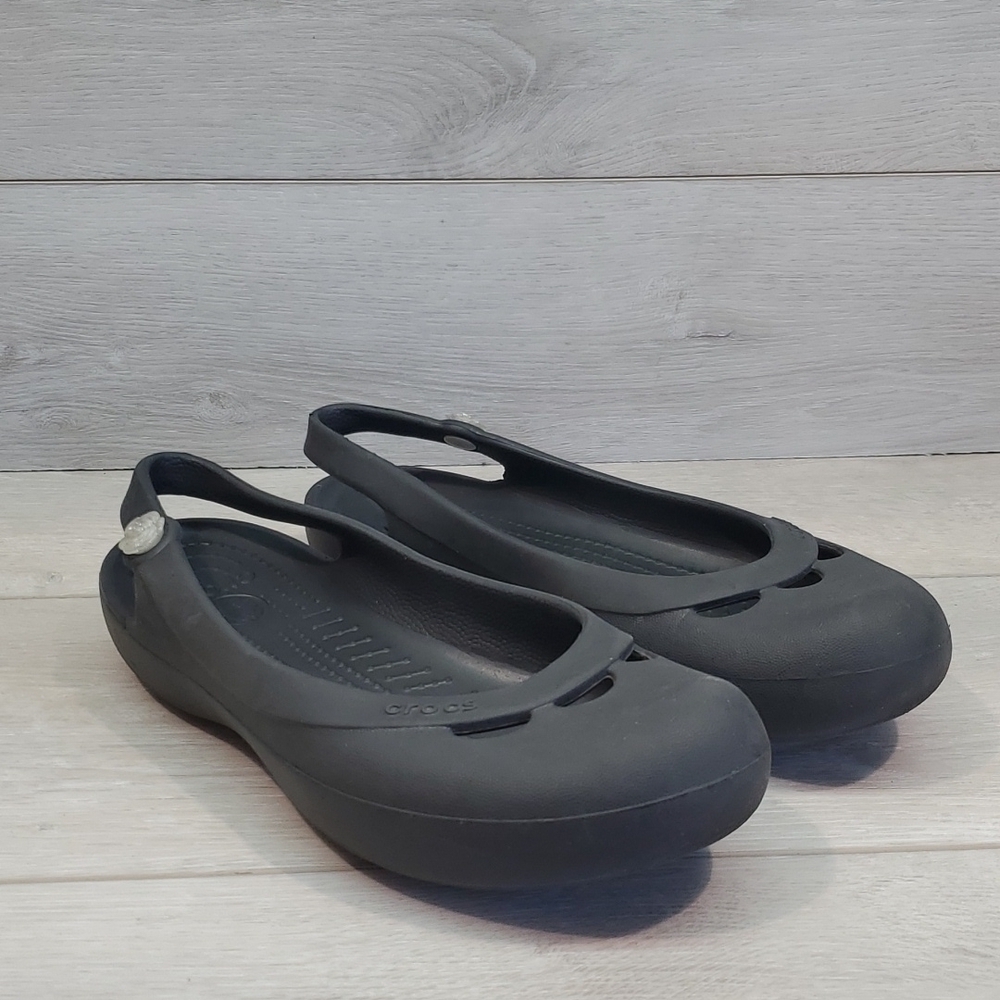 Crocs Women Comfort Rubber Clogs Outdoor Mule Shoes sz 8 - Picture 3 of 11